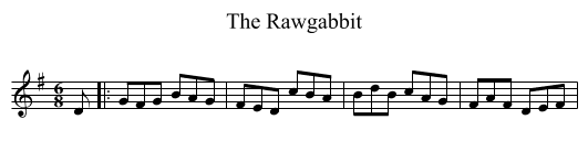 The Rawgabbit - staff notation