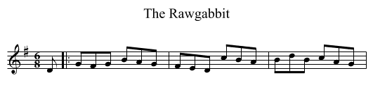 The Rawgabbit - staff notation