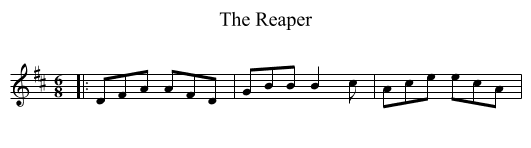The Reaper - staff notation