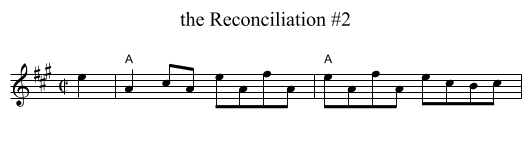 the Reconciliation #2 - staff notation