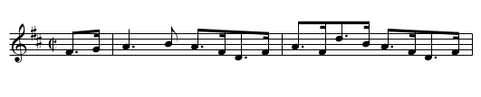 the RECRUIT - staff notation