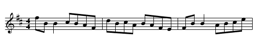 The Red Bee - staff notation