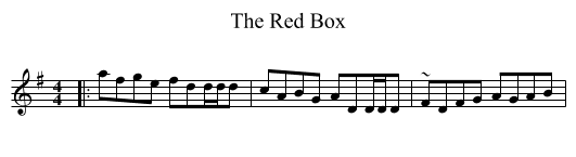 The Red Box - staff notation