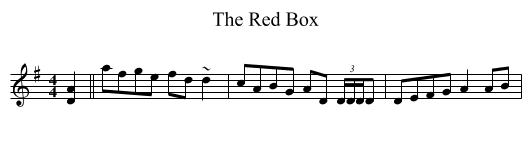 The Red Box - staff notation