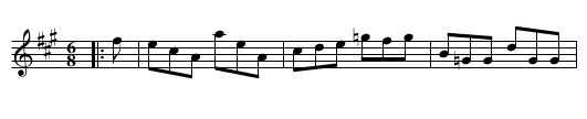 The Red Haired Boy - staff notation