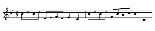 THE RED LION HORNPIPE - staff notation