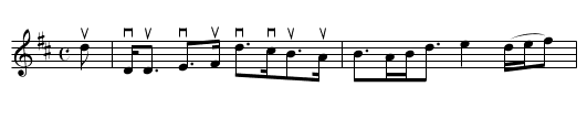 the RED RED ROSE - staff notation