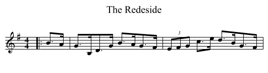 The Redeside - staff notation