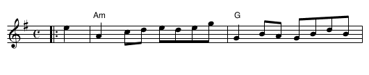 The Red-Haired Girl of Tulloch - staff notation