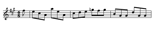The Redhaired Hag   (jig)     0923 - staff notation