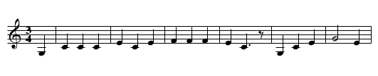 The Red-Headed Stranger - staff notation