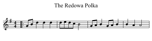The Redowa Polka - staff notation
