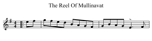 The Reel Of Mullinavat - staff notation