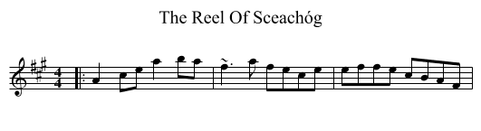 The Reel Of Sceachóg - staff notation