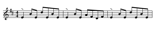 The Reel with the Birl - staff notation
