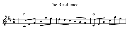 The Resilience - staff notation