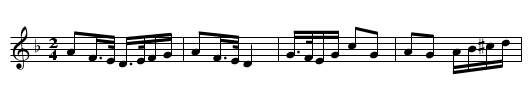The Return from Fingal - staff notation
