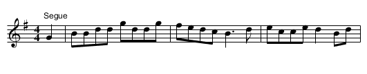 The Return of the Admiral - staff notation