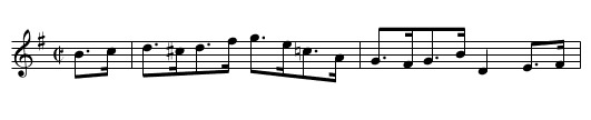 the RIBBLE - staff notation