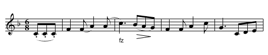 The Ridicule __ a Cotillion. - staff notation