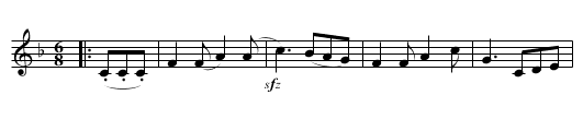 The Ridicule - staff notation