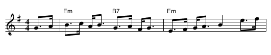 the Rights of Man - staff notation