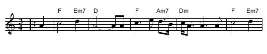 The Rising Moon - staff notation