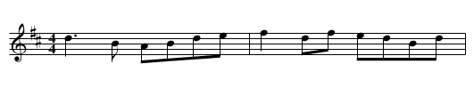 the Rising Sun - staff notation