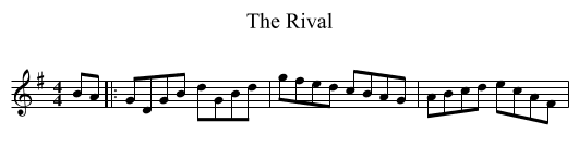 The Rival - staff notation