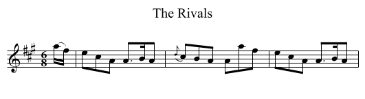 The Rivals - staff notation