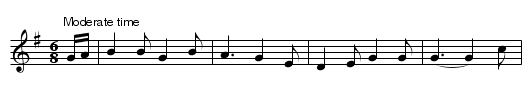 The River Roe - staff notation