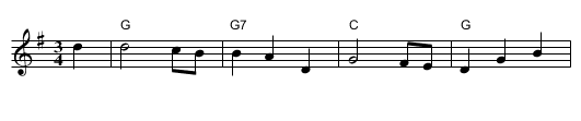 the Road and Miles to Dundee - staff notation