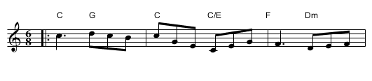 The Robin's Nest (J-80) - staff notation