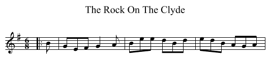 The Rock On The Clyde - staff notation