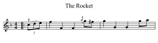 The Rocket - staff notation