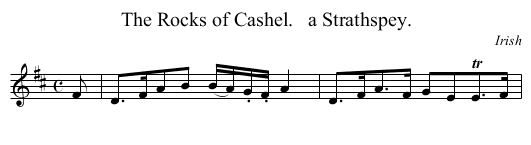The Rocks of Cashel.   a Strathspey. - staff notation