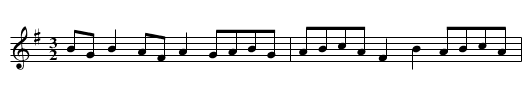 THE ROLLING HORNPIPE - staff notation