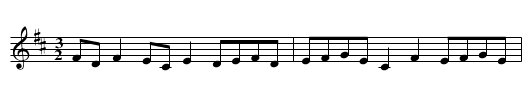 The Rolling Hornpipe - staff notation