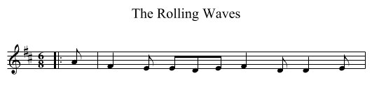 The Rolling Waves - staff notation