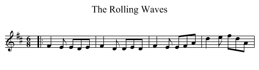 The Rolling Waves - staff notation