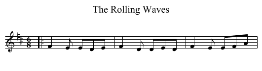 The Rolling Waves - staff notation