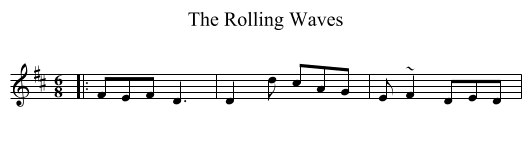 The Rolling Waves - staff notation