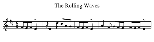 The Rolling Waves - staff notation