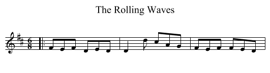 The Rolling Waves - staff notation