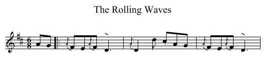 The Rolling Waves - staff notation