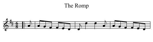 The Romp - staff notation