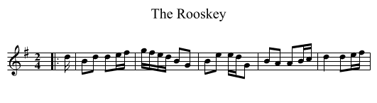 The Rooskey - staff notation