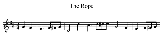 The Rope - staff notation