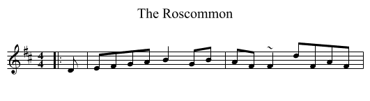 The Roscommon - staff notation