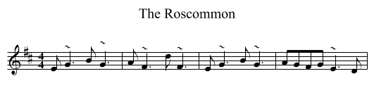 The Roscommon - staff notation